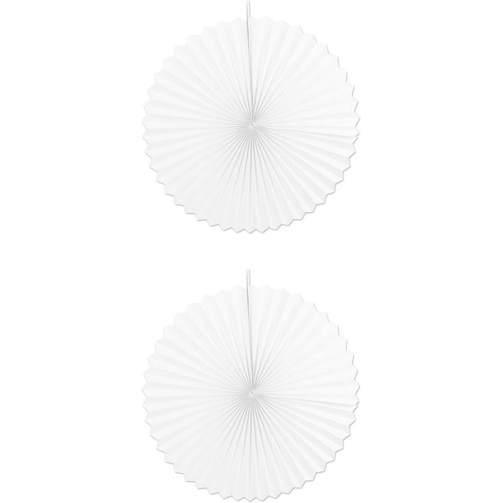 imageBeistle Jumbo Accordion White Paper Fans