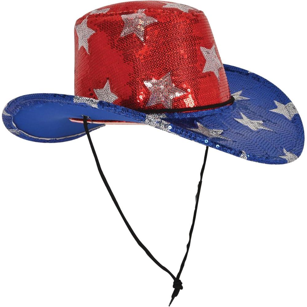 imageBeistle Kitchen 4th of July Hat RedBlueSilver One Size