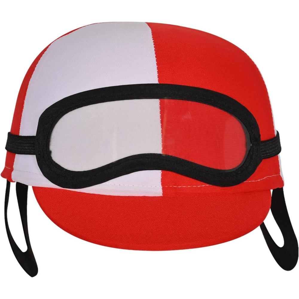 imageBeistle Kitchen Jockey Hat Helmet for Horse Racing DecorationsRedWhiteBlack