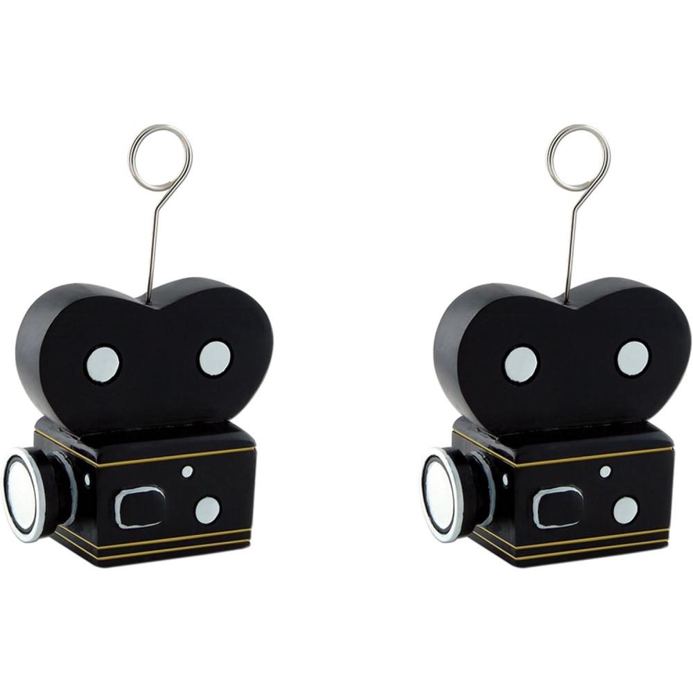 imageBeistle Movie Camera PhotoBalloon HolderMovie Camera PhotoBalloon Holders  2Pack