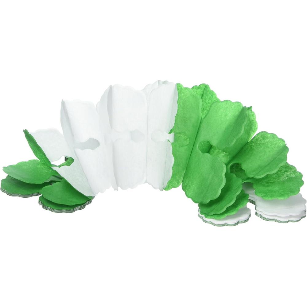 imageBeistle Packaged Pink Leaf GarlandGreenWhite