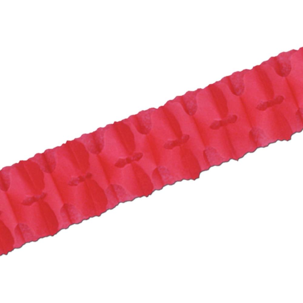 imageBeistle Packaged Pink Leaf GarlandRed