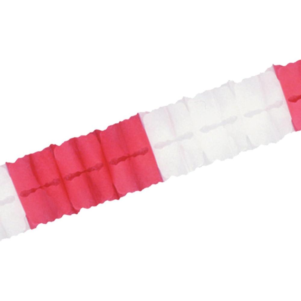 imageBeistle Packaged Pink Leaf GarlandRedWhite