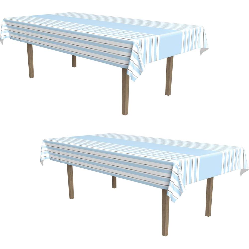 imageBeistle Plastic Its A Boy Rectangle Table Cover For Baby Shower Party Tablecloth Gender Reveal Decorations54 x 108