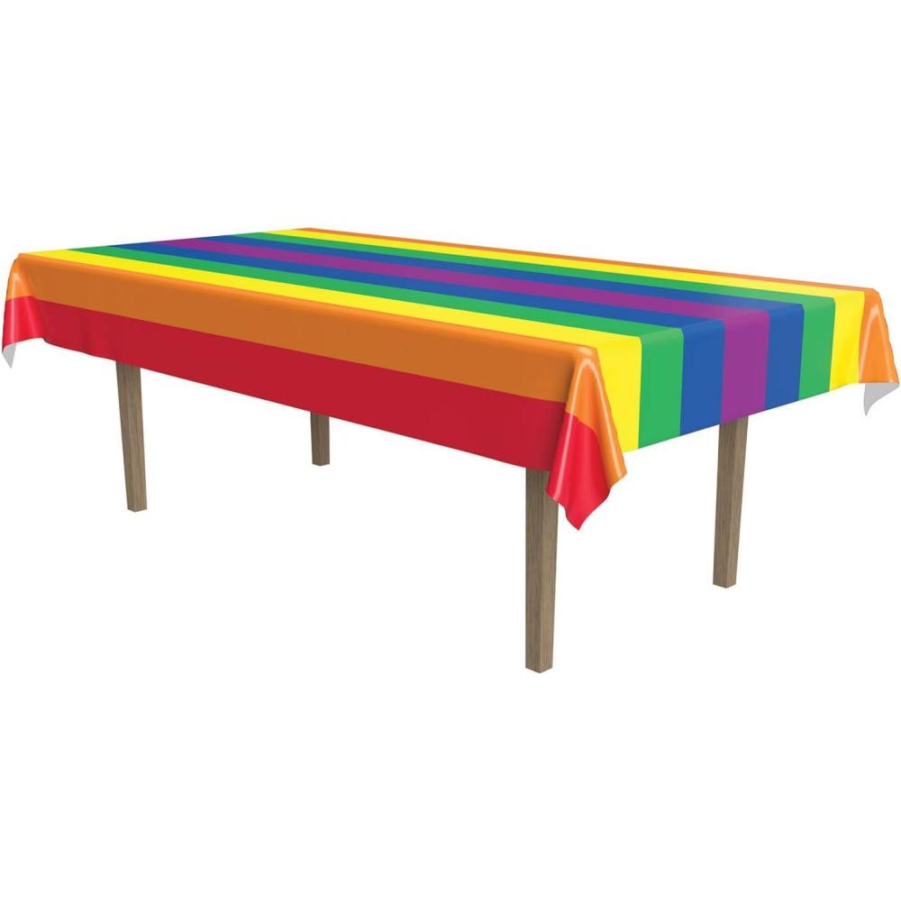 imageBeistle Rainbow Plastic Tablecover 1 Count