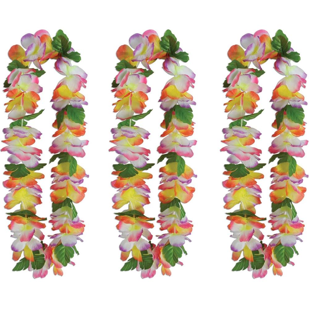 imageBeistle Silk N Petals Tropical Garden Leis 3 Piece Multicolored