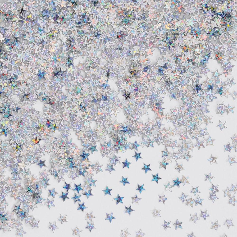 imageBeistle Silver Holographic Stars Confetti 12Ounce CN05405 Ounces