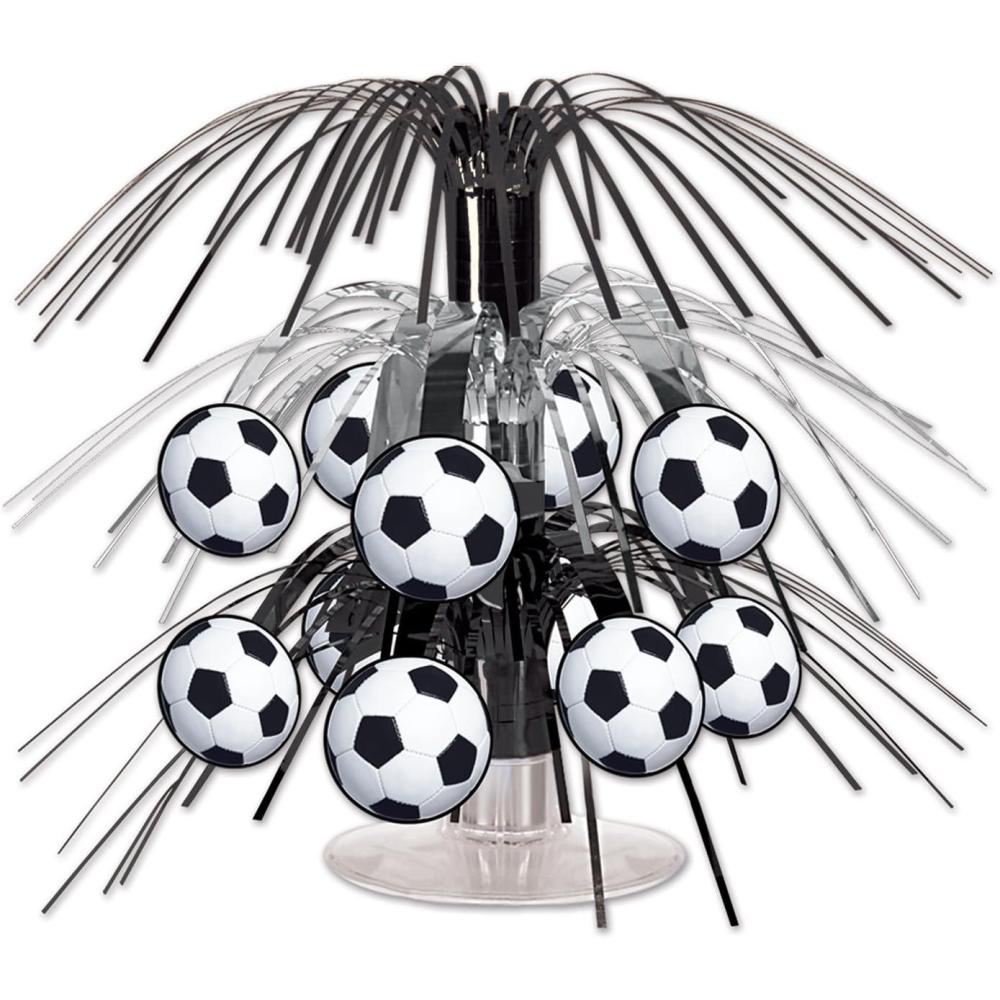 imageBeistle Soccer Ball Cascade Centerpiece Futbol Sports Themed Party Tabletop Decorations Game Day Table Supplies for Celebrations Team Events 75quot