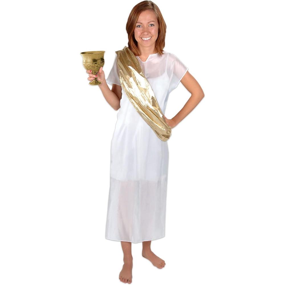 imageBeistle Toga Set One Size Fits Most WhiteGold 168 x 88 x 08 inches