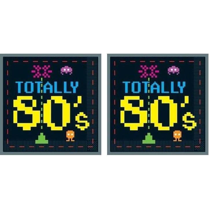 imageBeistle Totally 80s Luncheon Napkins65 Pack of 2