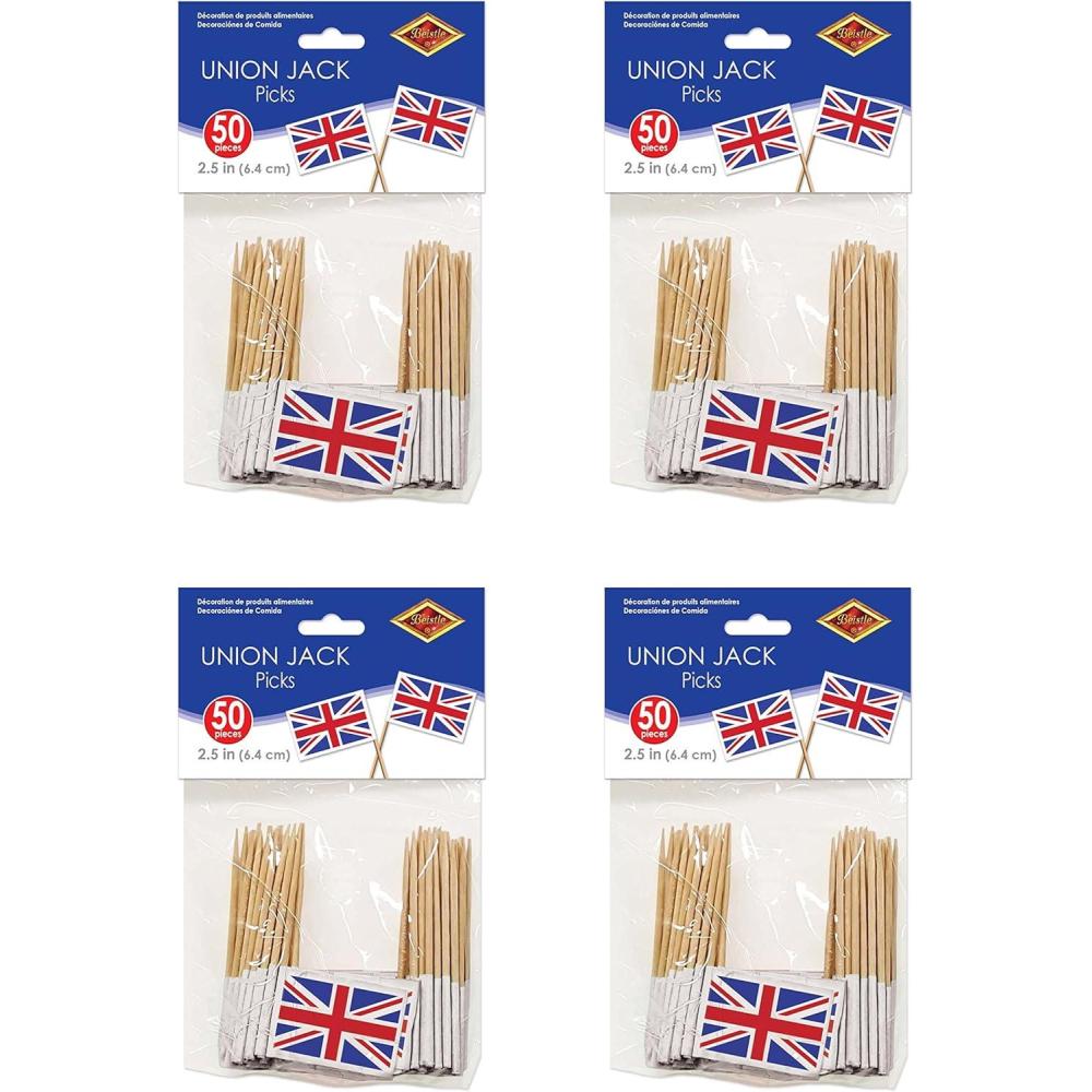 imageBeistle Union Jack Pennant Banner 11quot x 12 RedWhiteBlue5985325