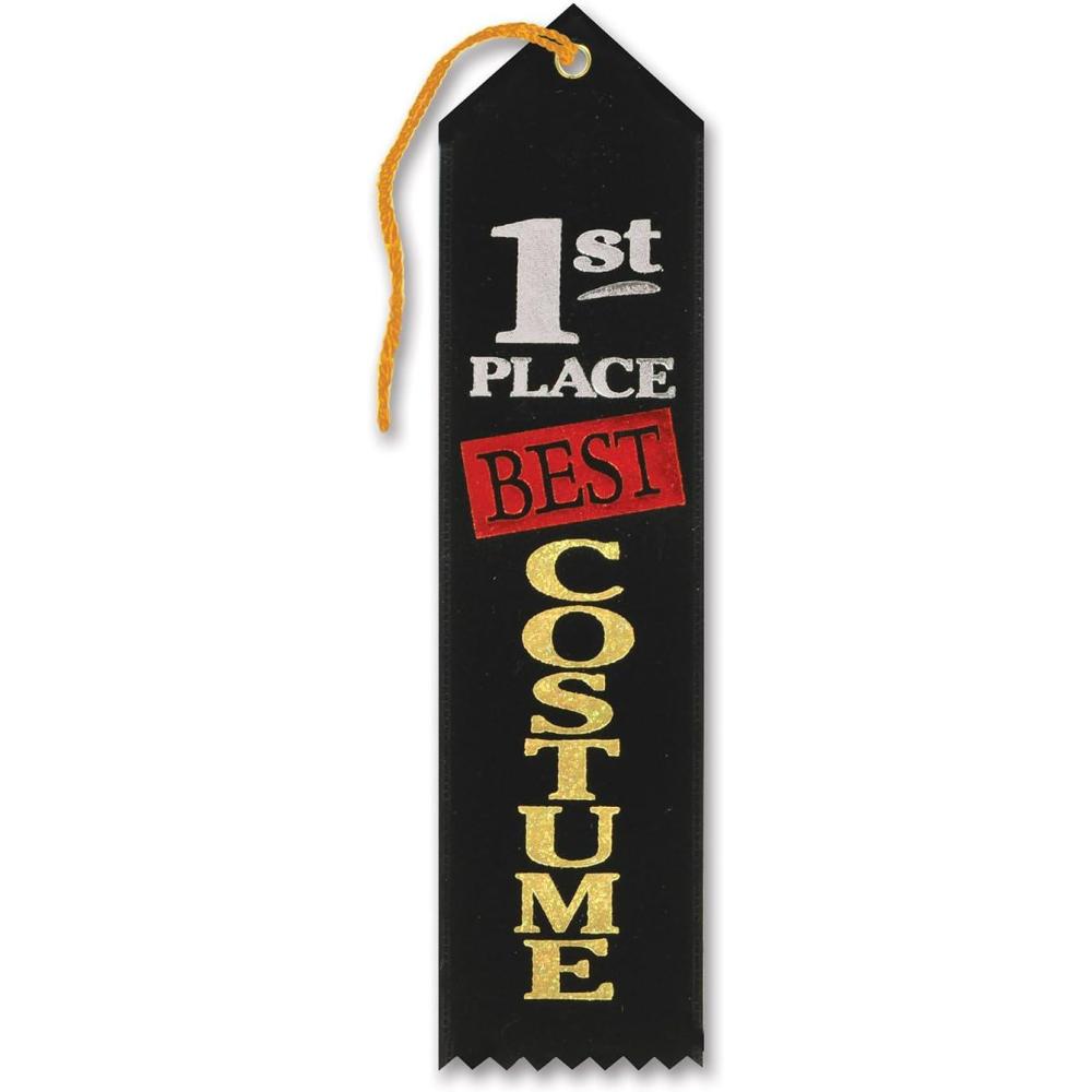 imageBest Costume 1st Place Award Ribbon Pack of 6