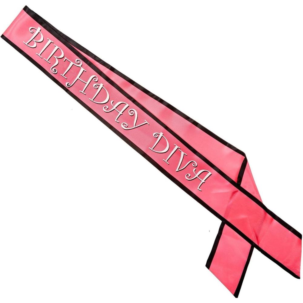 imageBirthday Diva Satin Sash Party Accessory 1 count 1Pkg1 piece