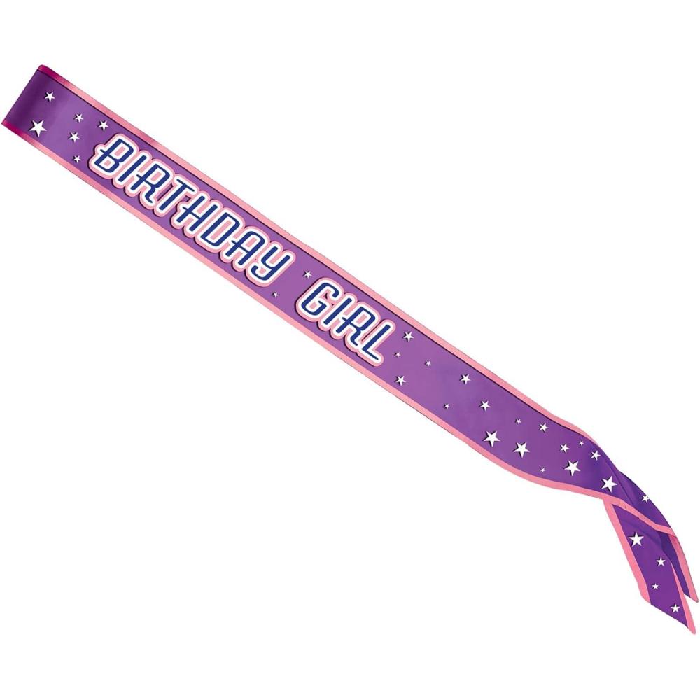 imageBirthday Girl Satin Sash Party Accessory 1 count 1Pkg