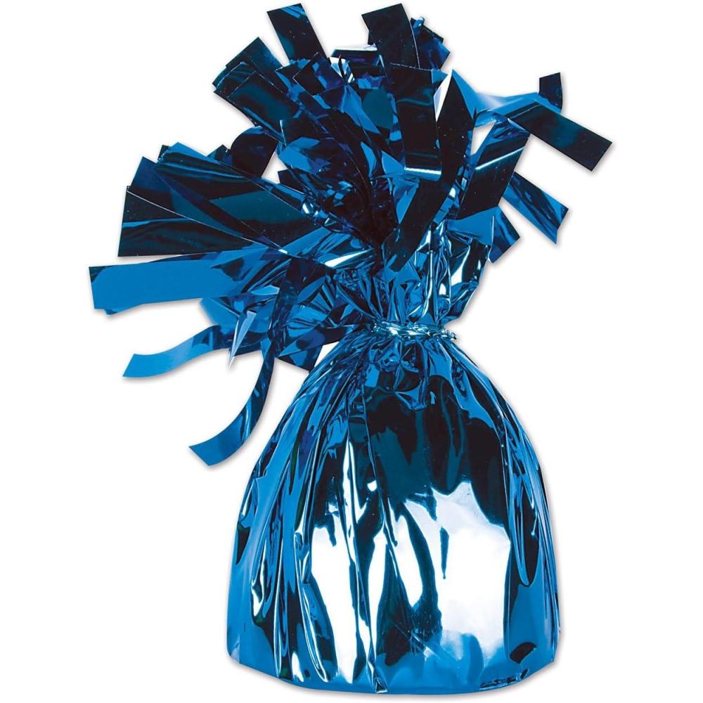 imageBlue Metallic Wrapped Balloon Weight