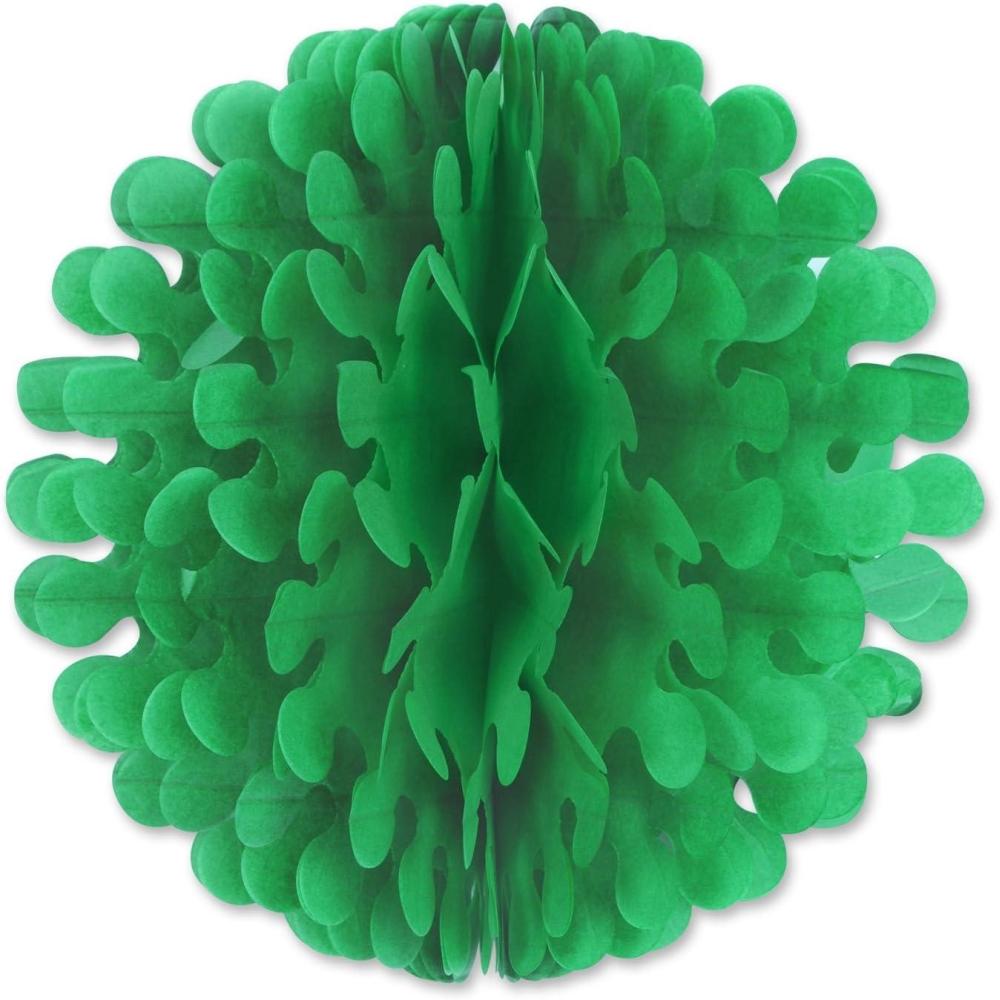 imageBlue Tissue Flutter Ball Decoration 9quotGreen