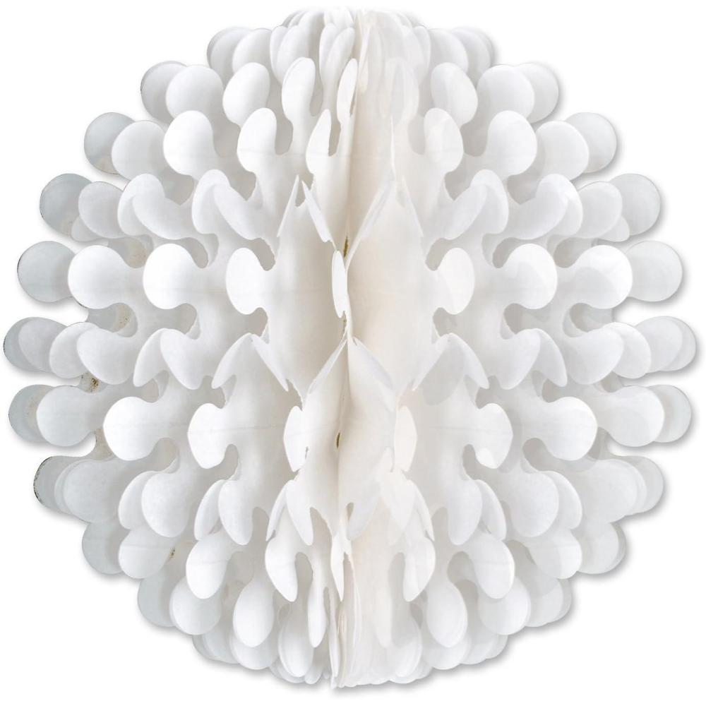 imageBlue Tissue Flutter Ball Decoration 9quotWhite
