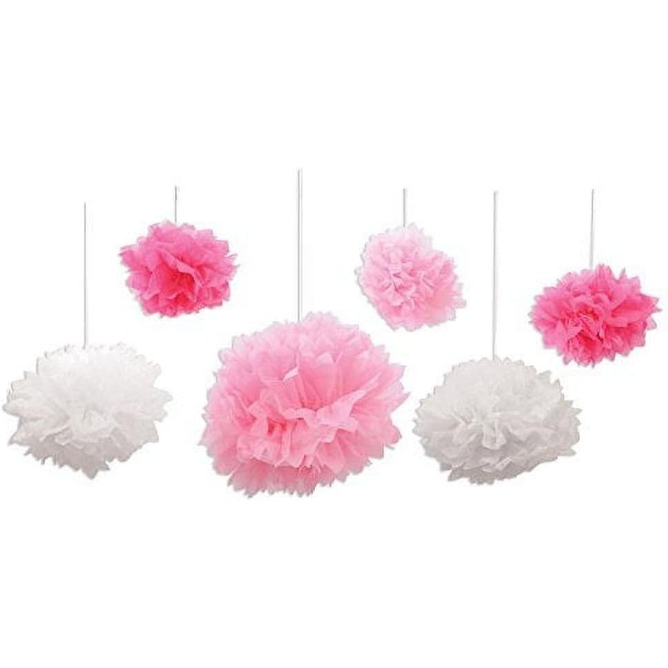 imageBlue ampamp White Tissue Fluff Balls