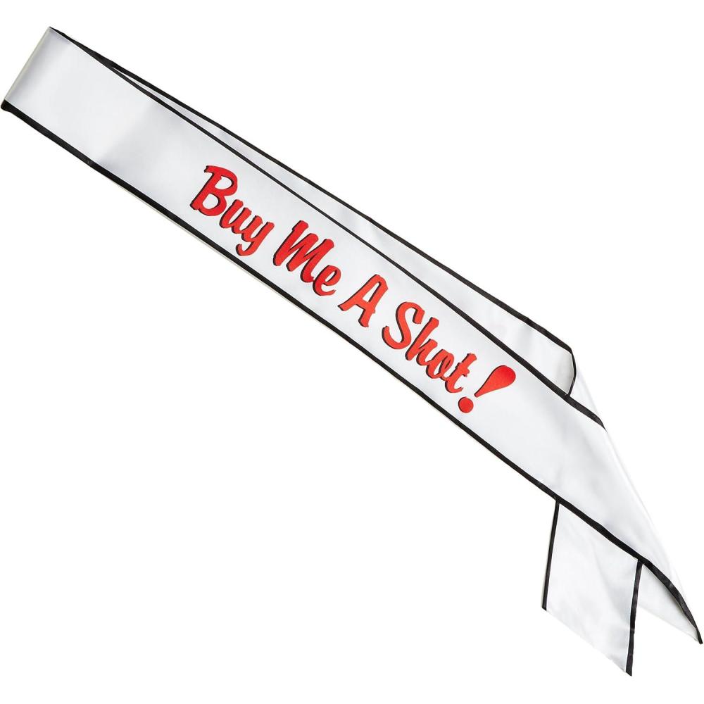 imageBuy Me A ShotAsk Me Why Satin Sash Party Accessory 1 count 1Pkg