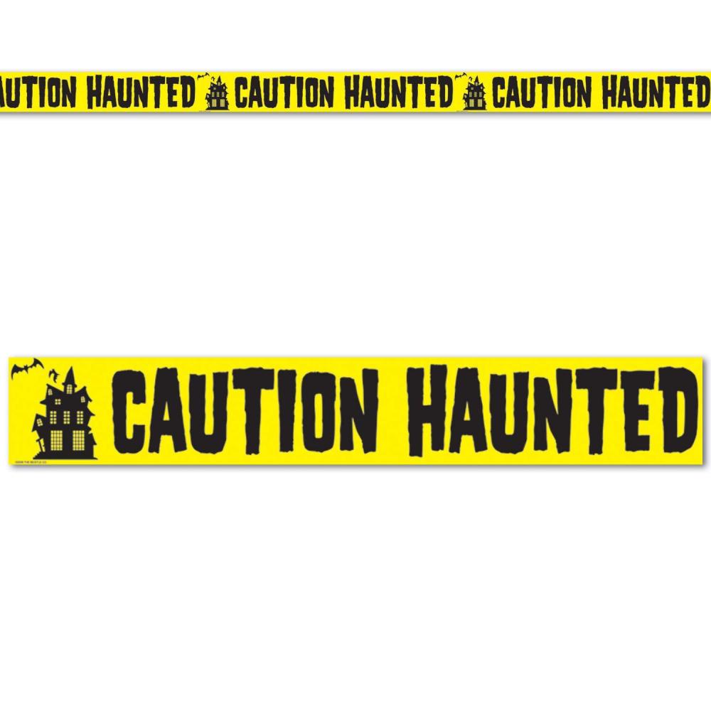 imageCaution Haunted Party Tape Party Accessory 1 count 1PkgCaution Haunted