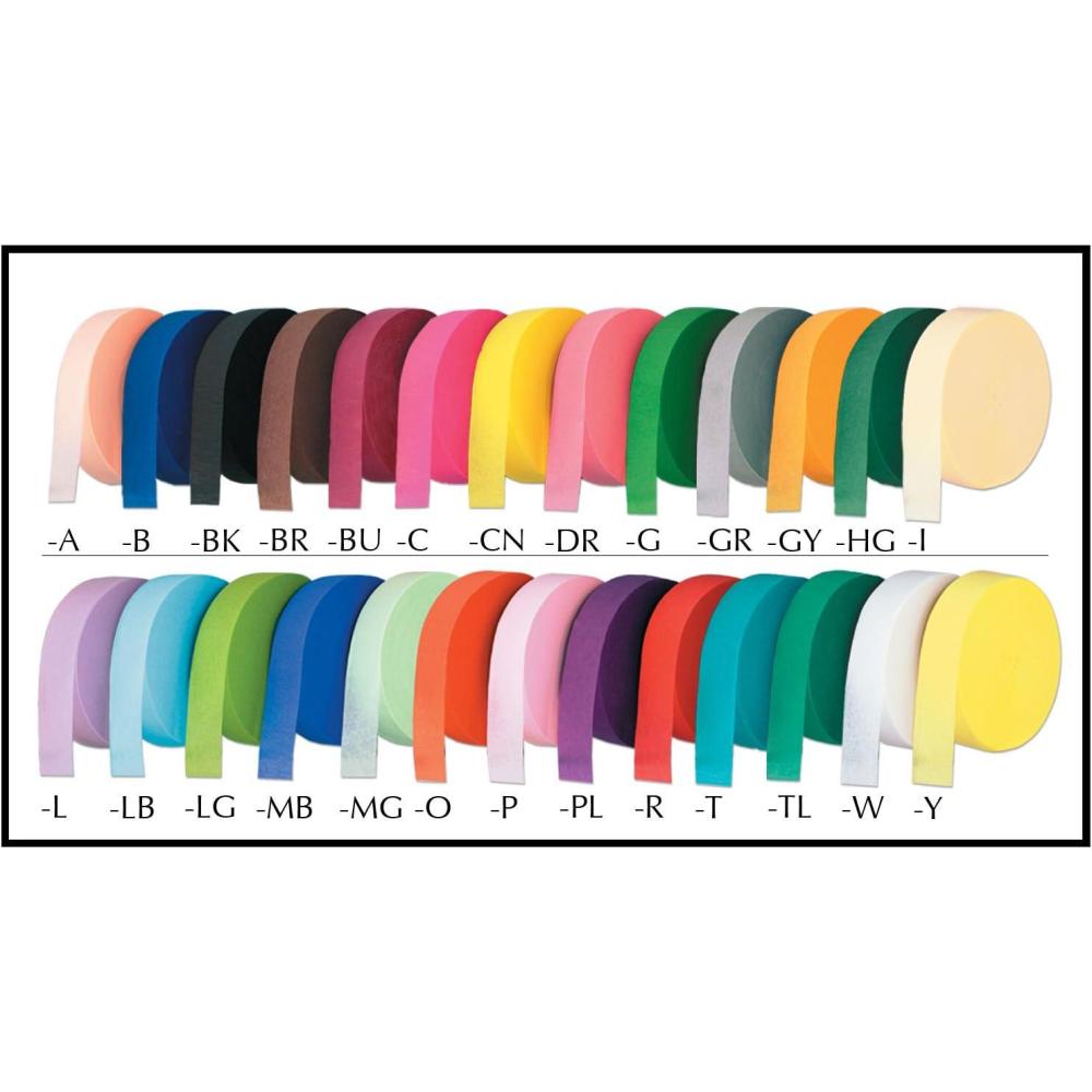 imageFR Festive Crepe Streamer yellow Party Accessory  1 count 1Pkgmedium blue