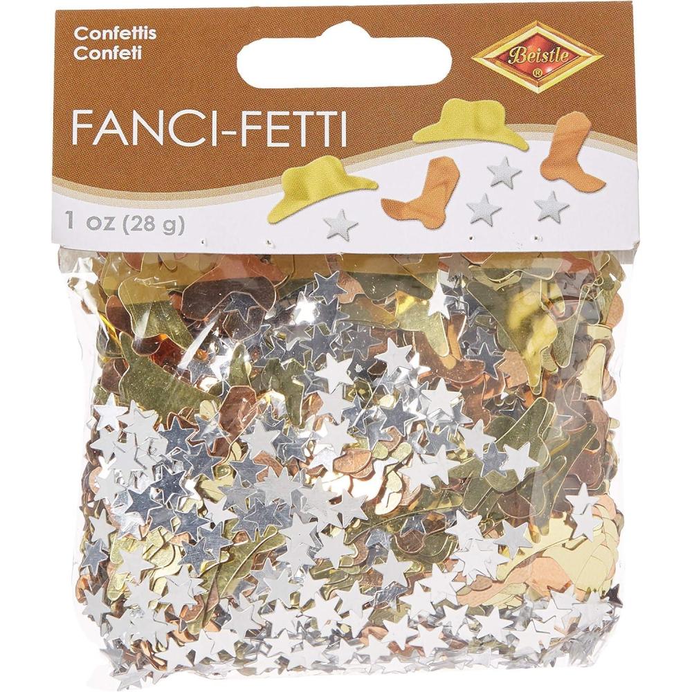 imageFanciFetti Western Icons copper gold silver Party Accessory  1 count 1 OzPkg