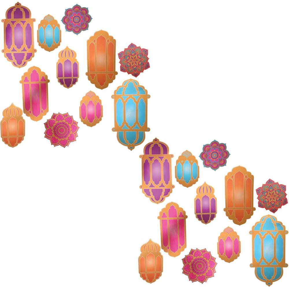 imageFoil Lantern ampamp Mandala Cutouts Pack of 2