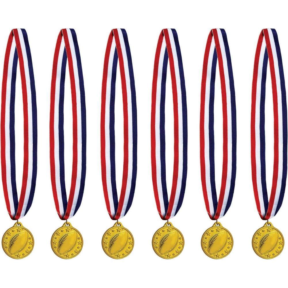 imageFootball Medal with Ribbon Pack of 6