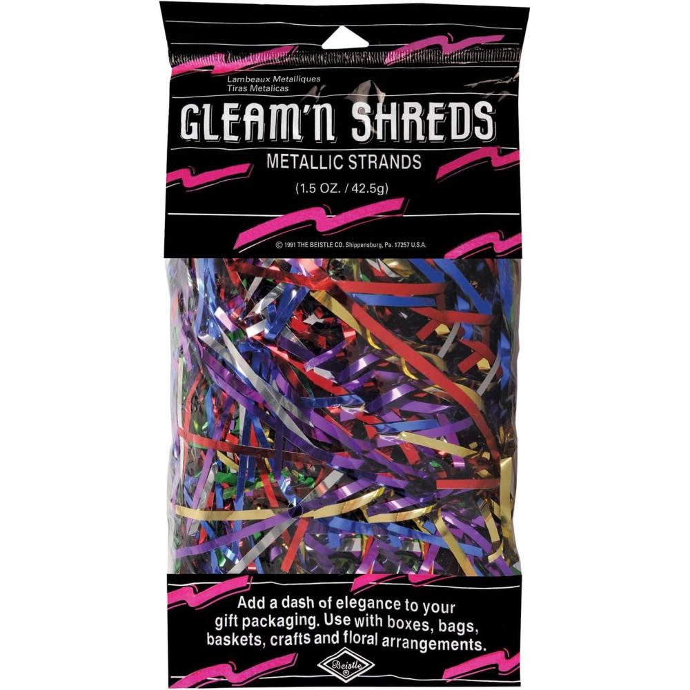imageGleam N Shreds Metallic Strands blue Party Accessory 1 count 15 OzsPkgMulticolor