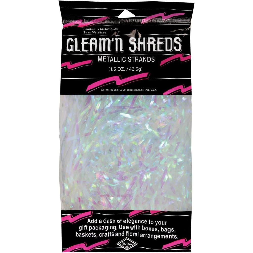 imageGleam N Shreds Metallic Strands green Party Accessory  1 count 15 OzsPkgOpalescent