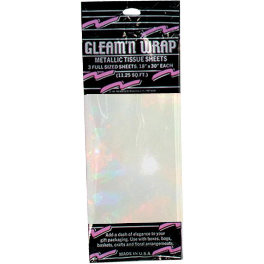 imageGleam N Wrap Metallic Sheets green Party Accessory 1 count 3PkgOpalescent