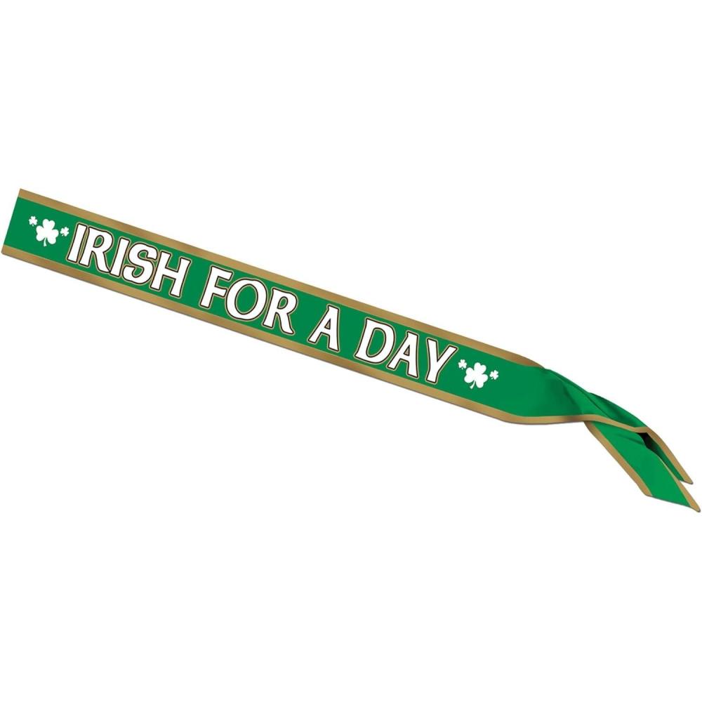 imageIrish For A Day Satin Sash Party Accessory 1 count 1PkgIrish For A Day Satin Sash