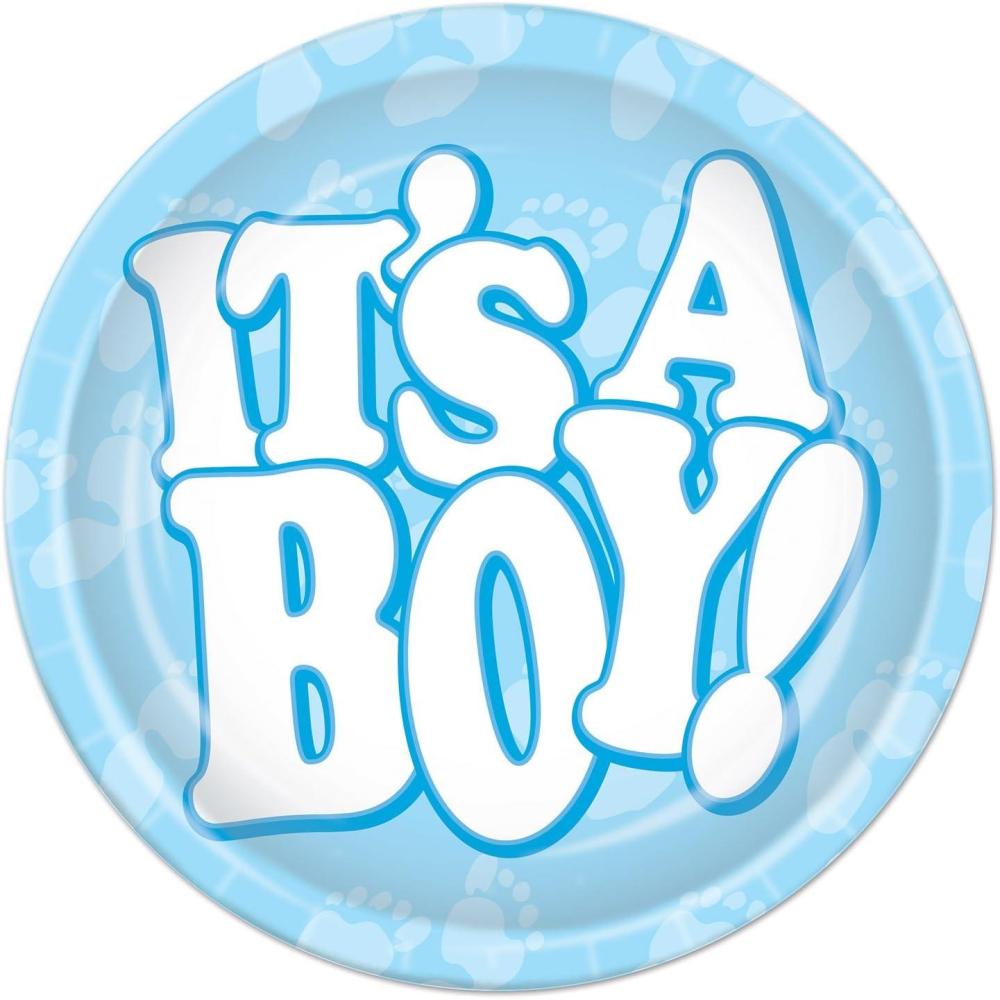 imageIts A Boy Plates
