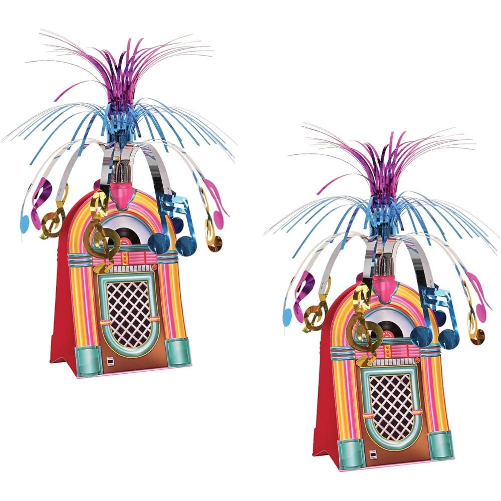 imageJukebox Centerpiece Party Accessory 1 count 1Pkg2 piece
