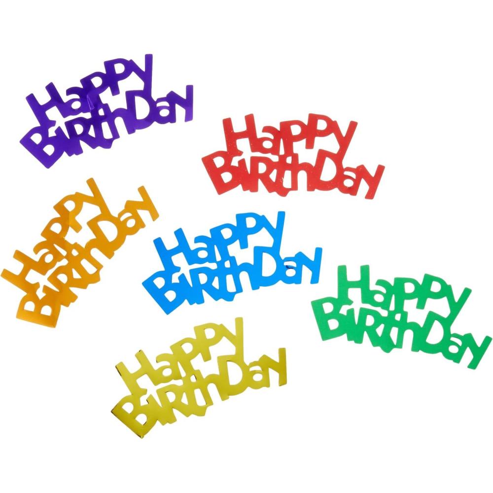 imageJumbo Happy Birthday FanciFetti multicolor Party Accessory  1 count 6Pkg