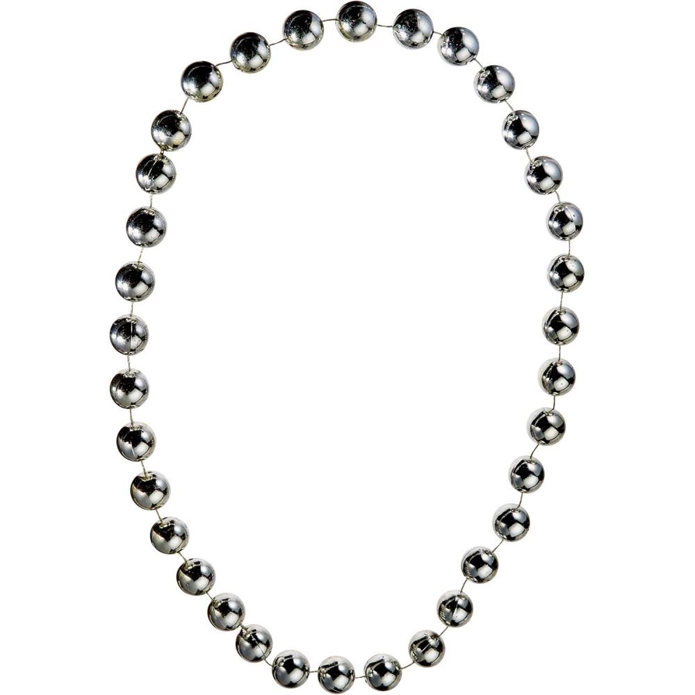 imageJumbo Party Beads red Party Accessory  1 count 1CardSilver