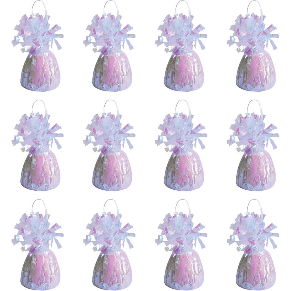 imageMetallic Wrapped Balloon Weight Pack of 12Opal