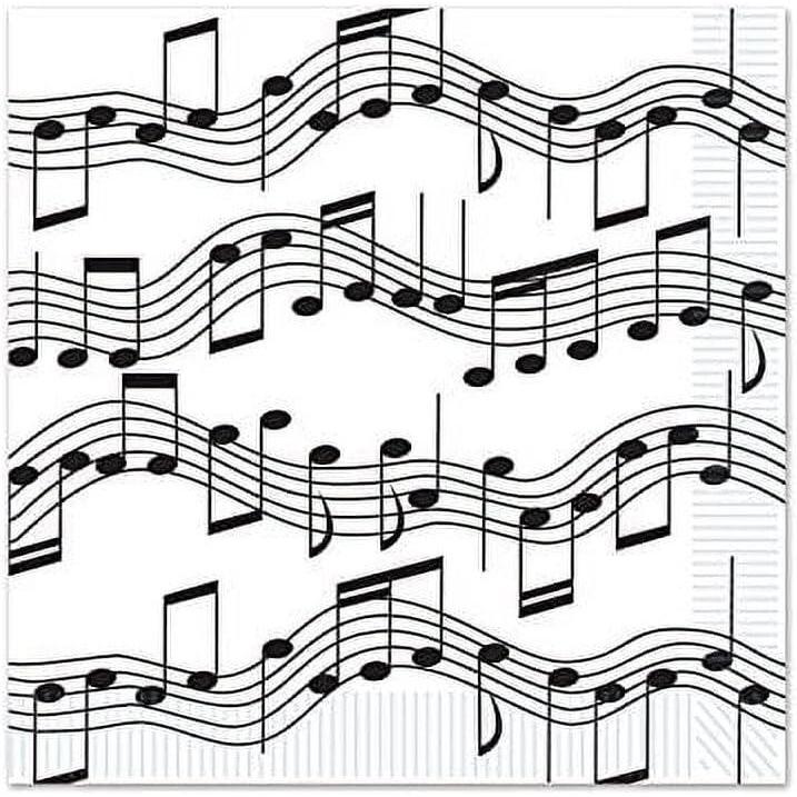 imageMusical Notes Beverage Napkins Pack of 3