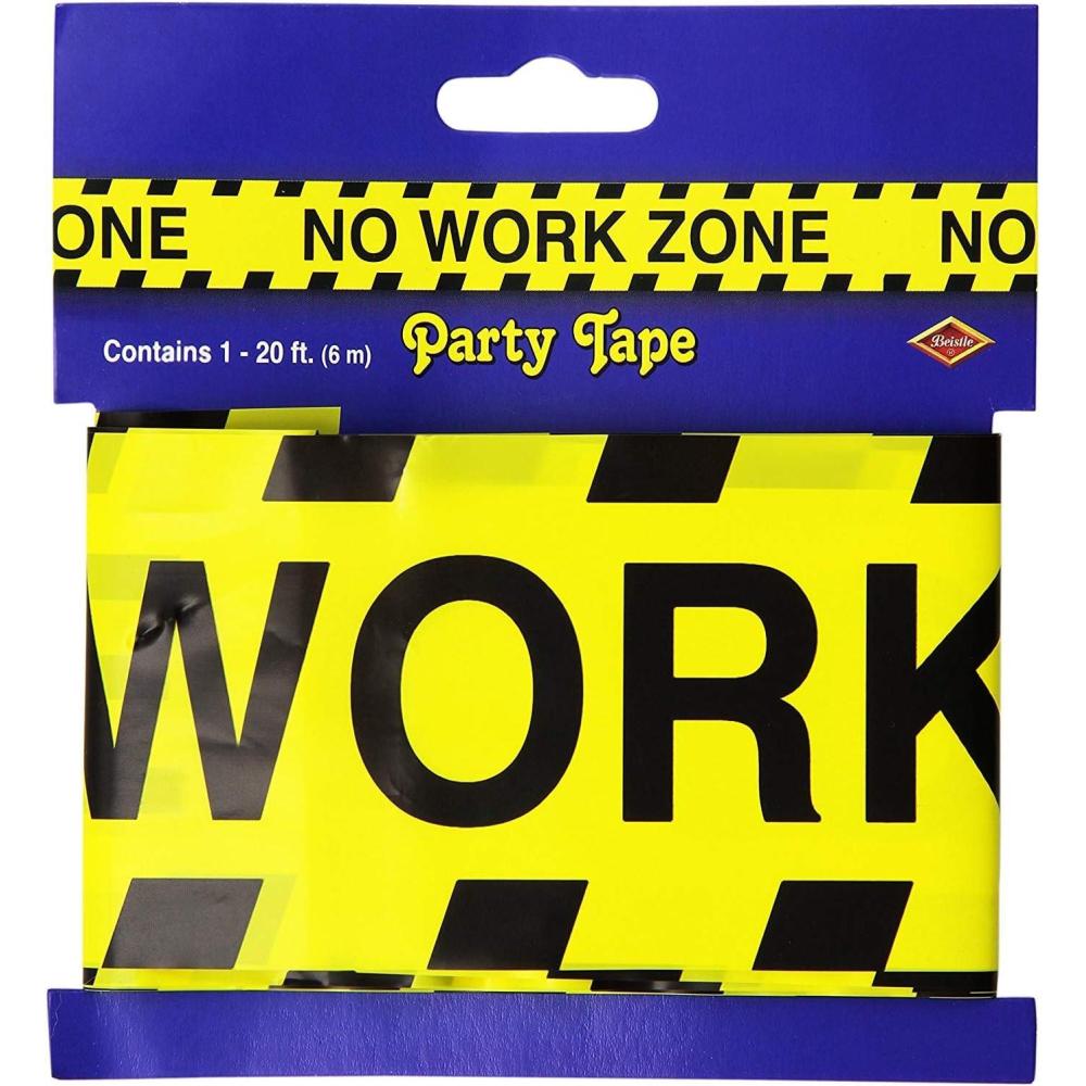 imageNo Work Zone Party Tape Party Accessory 1 count 1Pkg