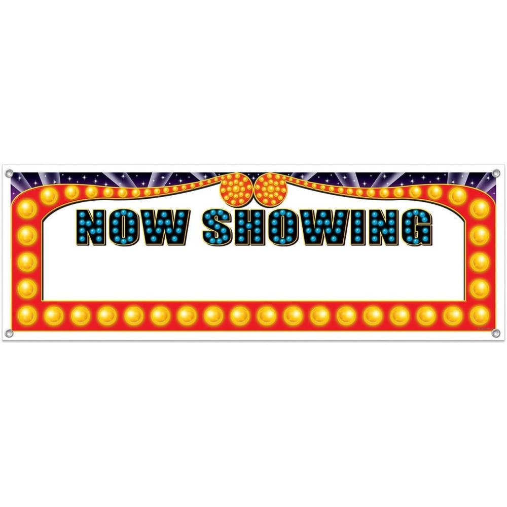 imageNow Showing Blank Sign Banner Party Accessory 1 count 1PkgNow Showing Sign Banner  A