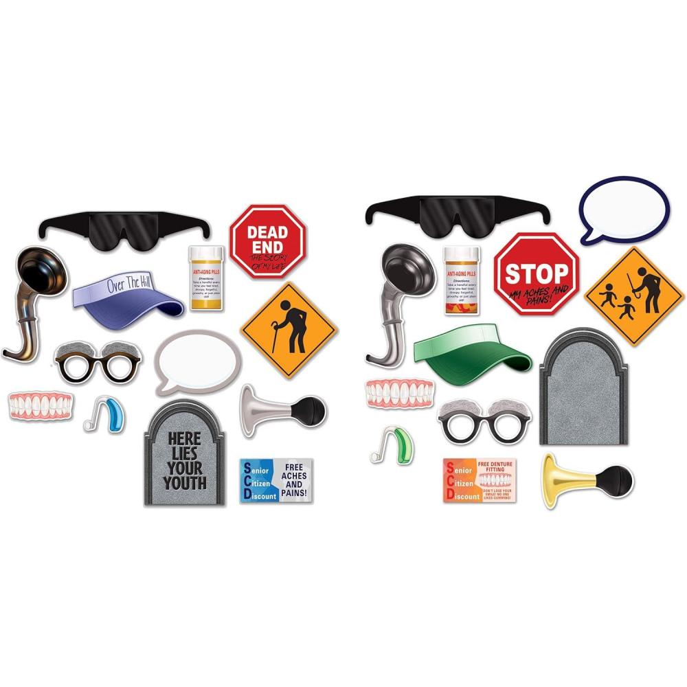 imageOver The Hill Photo Fun Signs Pack of 2