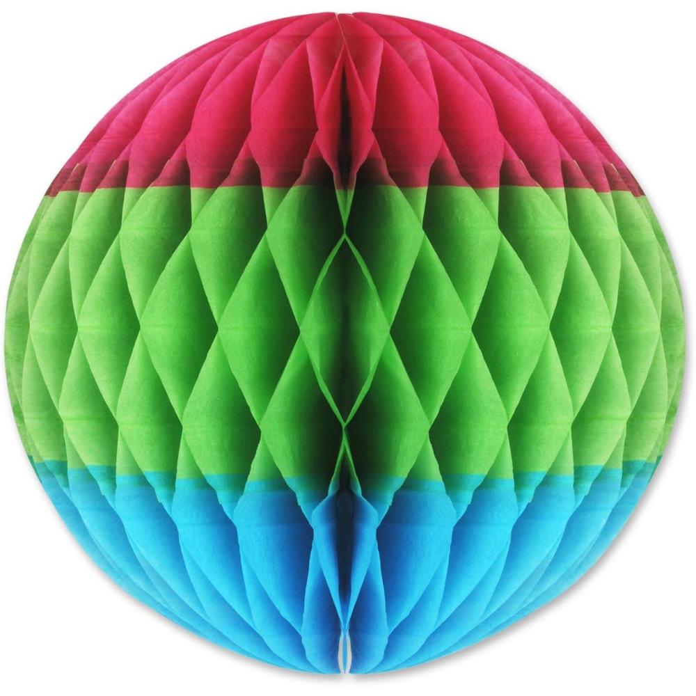 imagePink Light Blue Lavender TriColor Tissue BallTriColor Tissue Ball Holiday Display