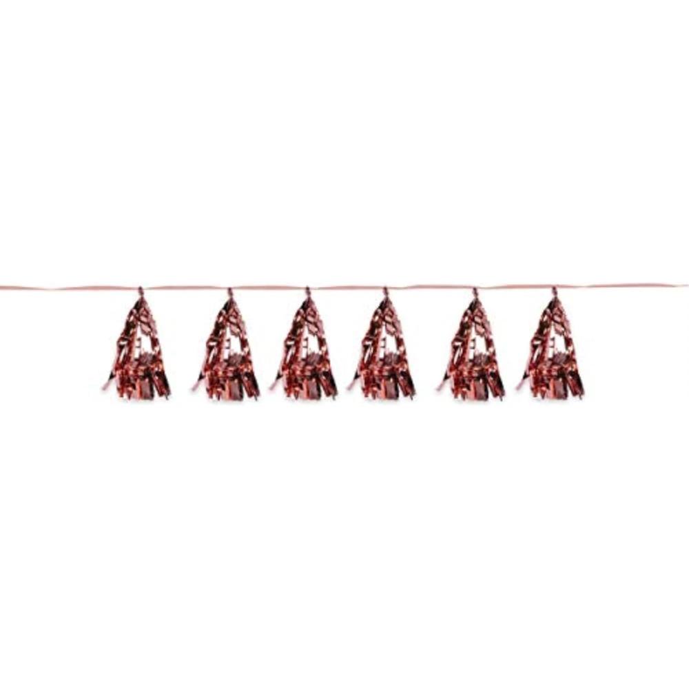 imagePink Metallic ampamp Tissue Tassel GarlandRosegold