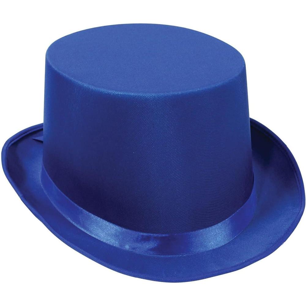 imageSatin Sleek Top Hat blue Party Accessory 1 count