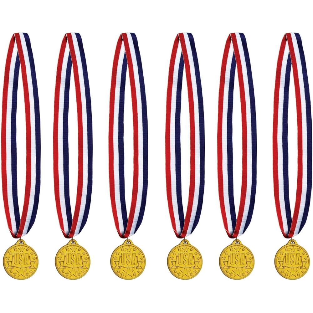 imageUSA Medal with Ribbon Pack of 6