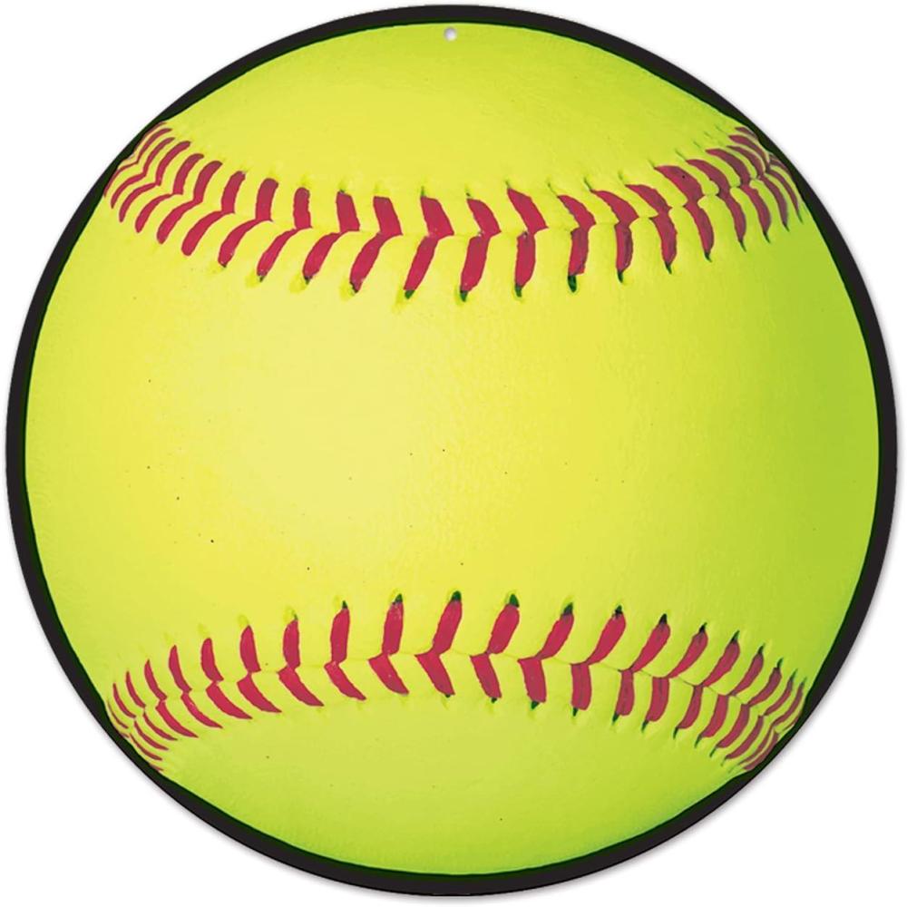 imageYellow Softball Cutout  1 Pc