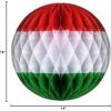 14″ Tissue Paper Christmas Tri-color Honeycomb Party Ball – 1 Piece