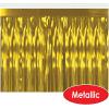 2-Ply FR Metallic Fringe Drape (silver) Party Accessory (1 count)(Gold)
