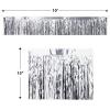 2-Ply FR Metallic Fringe Drape (silver) Party Accessory (1 count)(Silver)