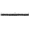 6-Ply Flame Resistant Metallic Festooning Garland – Black(Black)